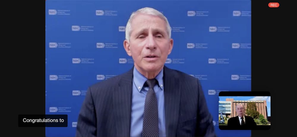 Dr. Anthony Fauci, Director of the National Institute of Allergy and Infectious Diseases and Chief Medical Advisor in the Biden Administration attended the ceremony over Zoom and shared his enthusiasm for new therapeutic techniques.