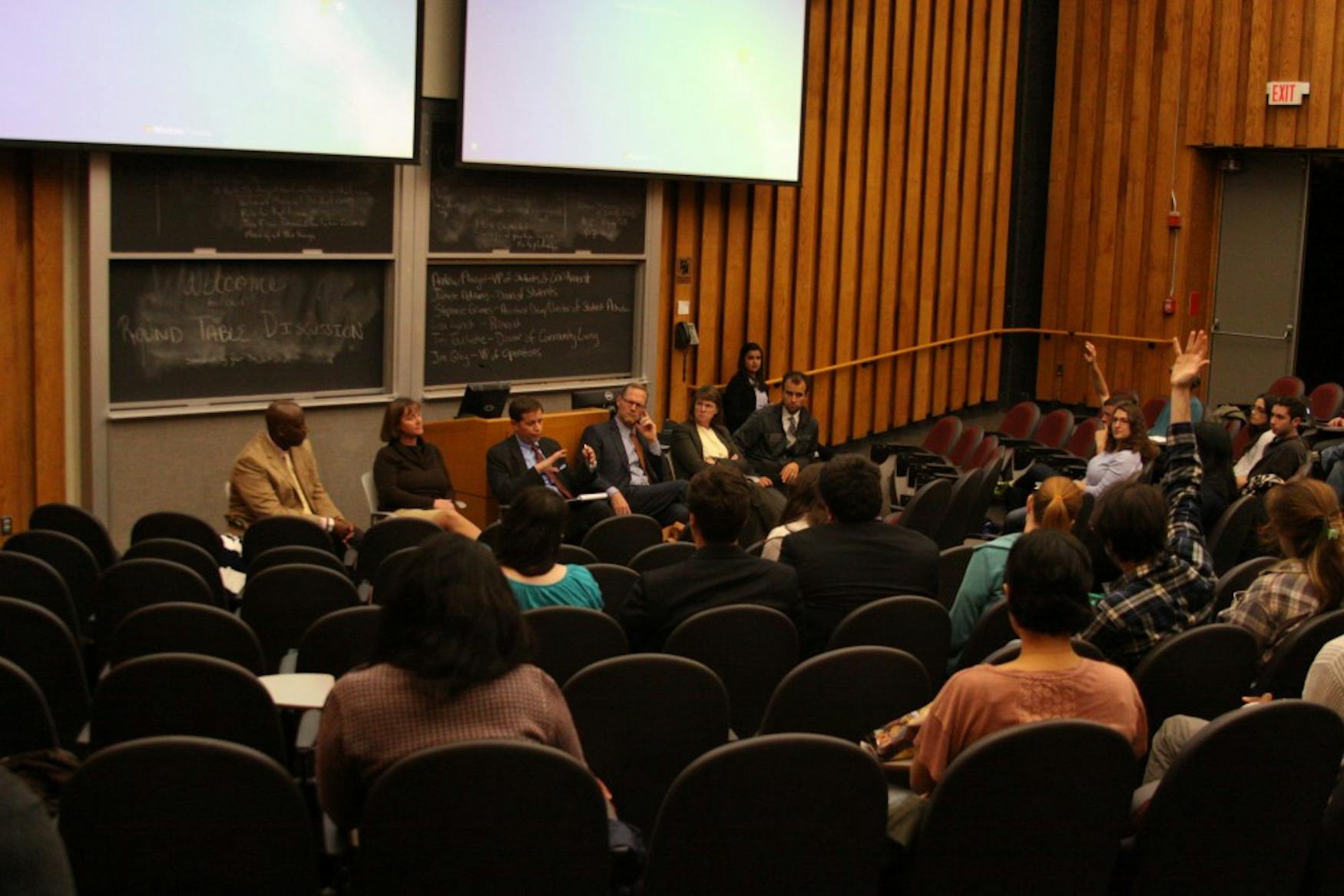Students attended the Student Union roundtable event last Wednesday to ask some of the University's senior administrators about a number of topics.