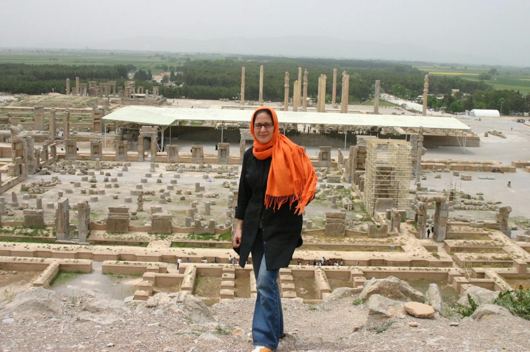 WORLD TRAVELER: Prof. Grigor took this photo when she visited Persepolis, Iran in 2007. This spring, she will teach “Modernism Elsewhere.”