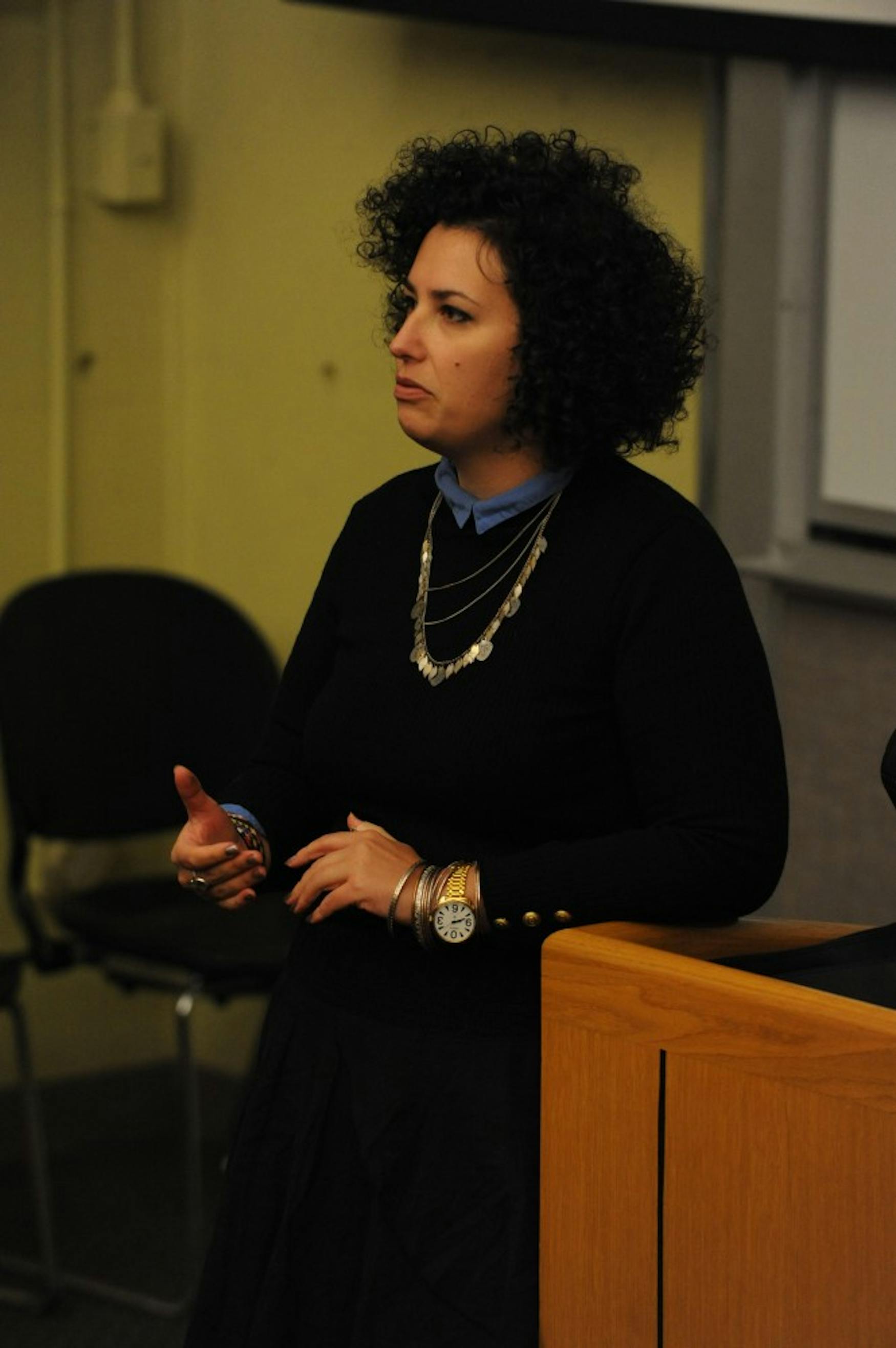 Lia Tarachansky spoke about the Nakba in addressing her 2013 documentary on the Israeli-Palestinian conflict titled ‘On the Side of the Road.’