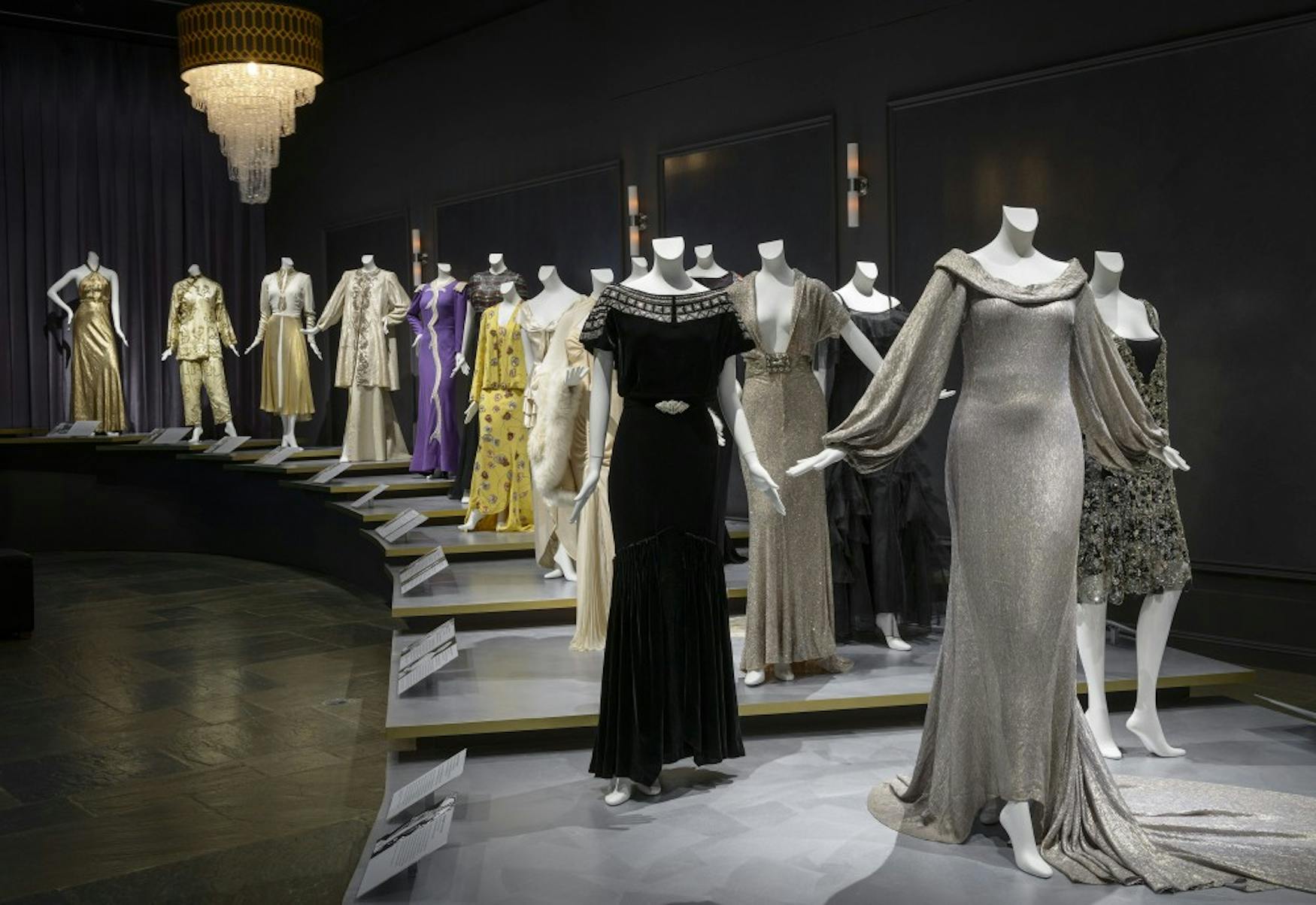 1.	Hollywood Glamour: Fashion and Jewelry from the Silver Screen, at the Museum of Fine Arts, Boston,		September 8, 2014	Rosemary Merrill Loring and Caleb Loring, Jr. Gallery of Textiles	*Sponsored by Neil Lane Jewelry. Additional support from the David and Roberta Logie Fund for Textile and Fashion Arts 	and the Loring Textile Gallery Exhibition Fund 	*Photograph © Museum of Fine Arts, Boston