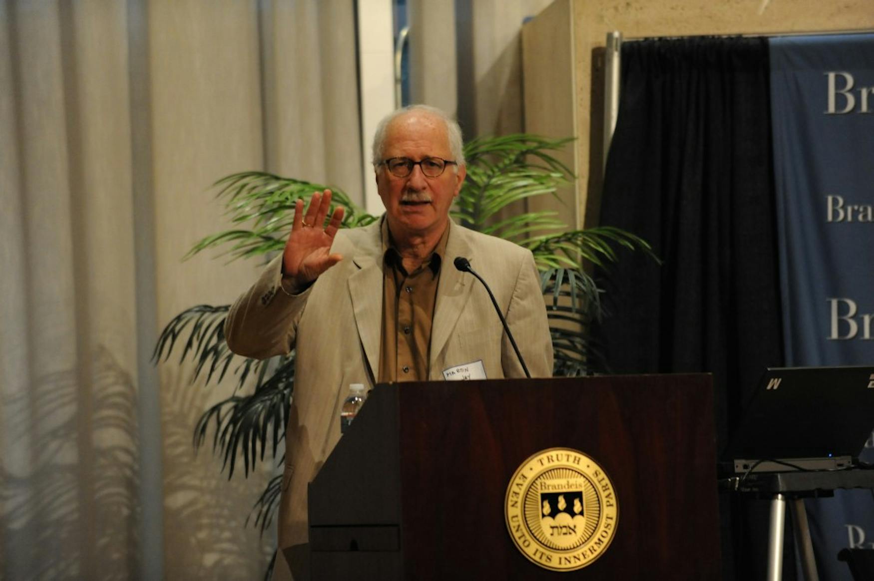 University of California, Berkeley professor and Marcuse scholar Martin Jay spoke at the Marcuse conference in the Rapaporte Treasure Hall on Wednesday.