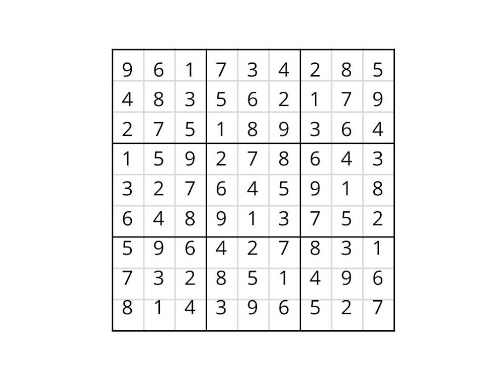 Sudoku answers 10/22