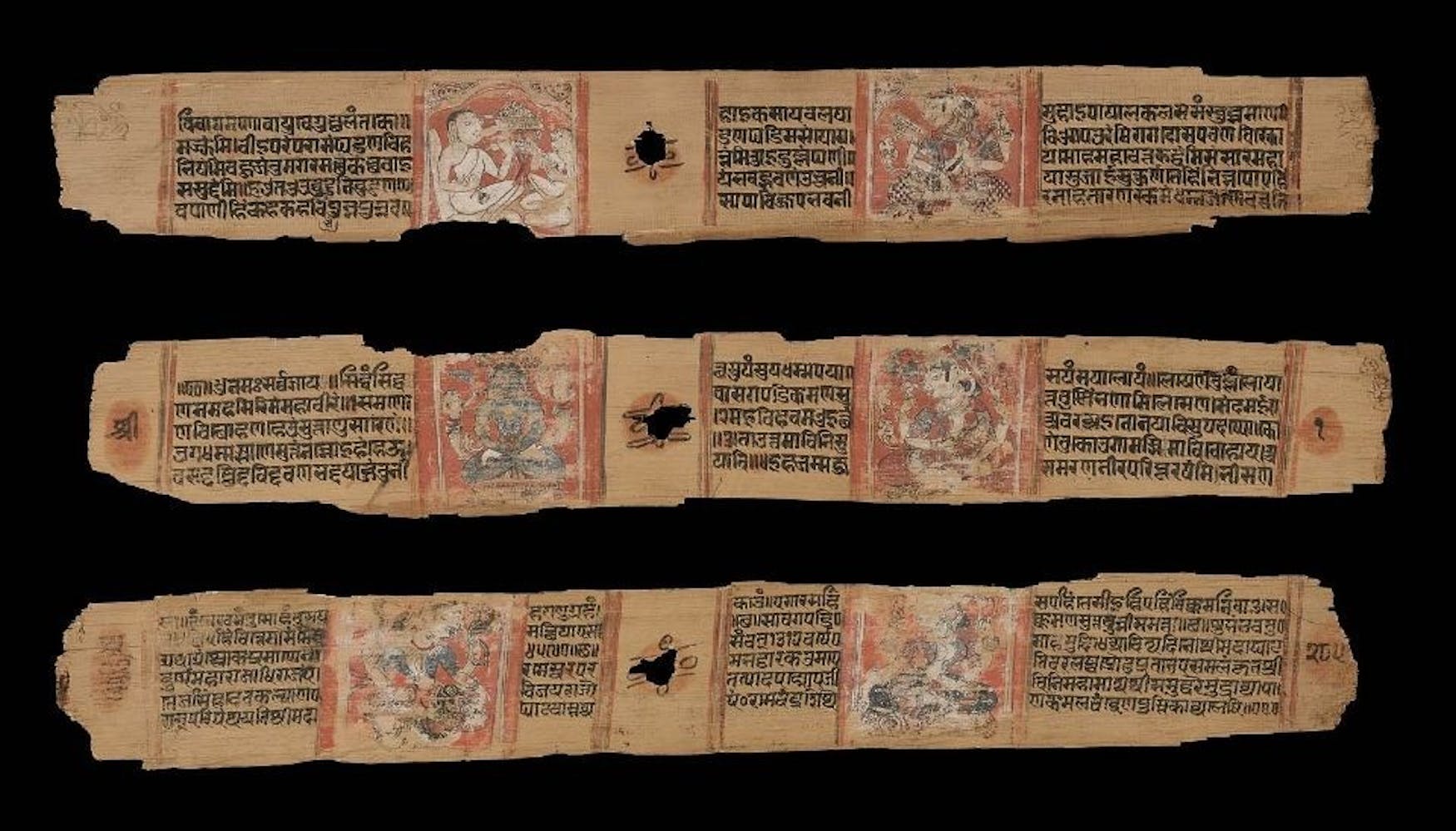 HIDDEN TREASURES: Pure Souls: The Jain Path to Perfection displays Jain illuminated manuscripts such as the one above.