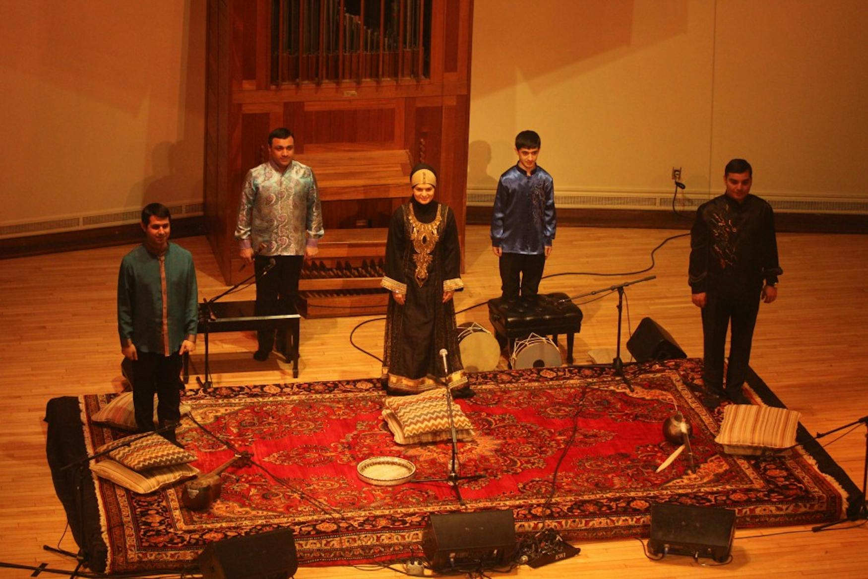 WEEK IN RESIDENCE: Vocalist Faraga Qasimova spent a week at Brandeis, speaking at classes and performing her music.