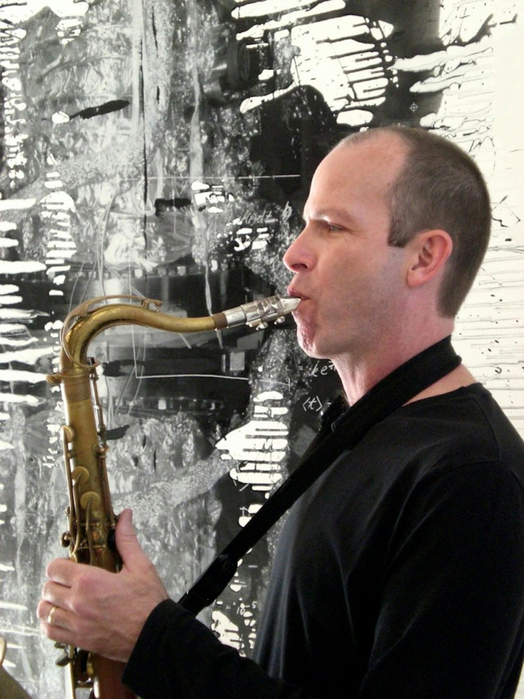 SAXOPHONE SOUNDS: Prof. Tom Hall (MUS), the artistic director of the Improv Festival, has a deep background in improvisation. He has instructed the Brandeis Improv Collective and created a video series about improvisation in 2012 called ImprovLive 365.