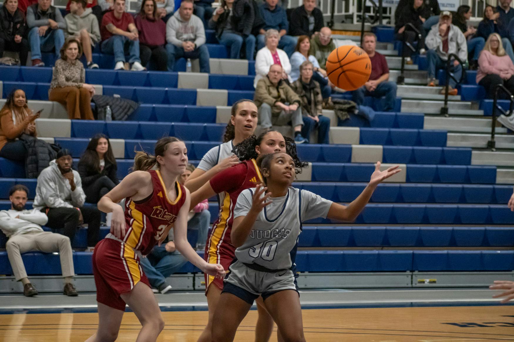 Abby Williams '26 goes for the bucket.