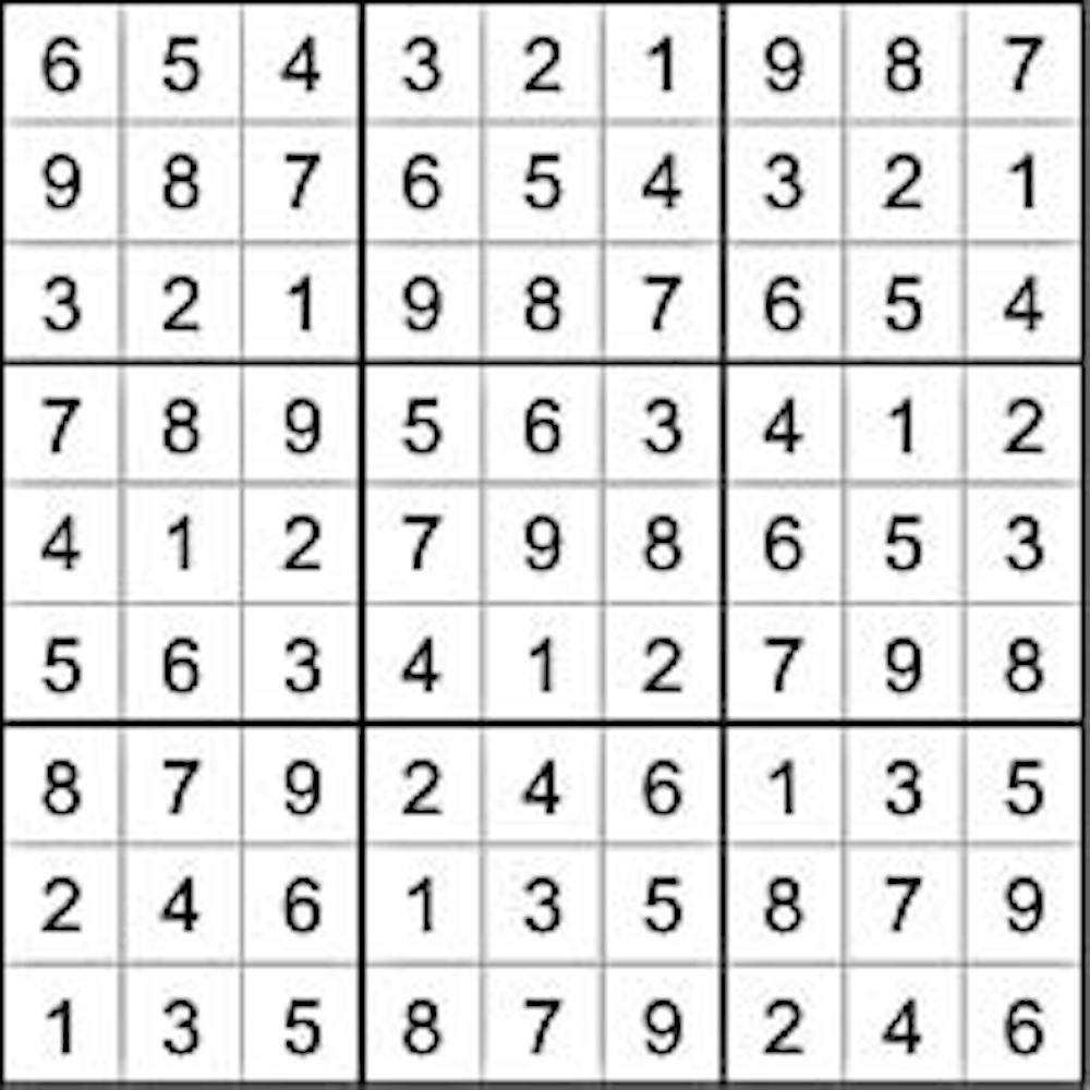 Sudoku solution