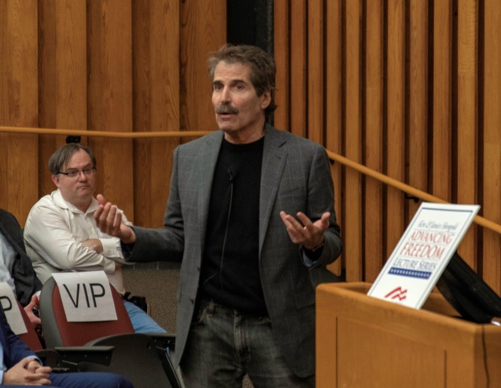 Emmy-award winner John Stossel discussed his opinions on the function of government and the role of regulations Fbabb9fe-3726-4616-9eb7-dd72f29cb382.sized-1000x1000