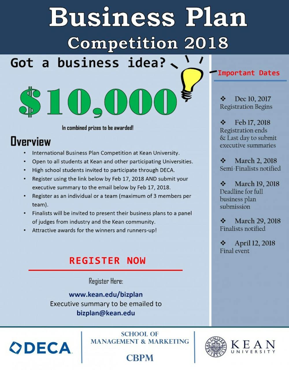 Annual Business Plan Competition!