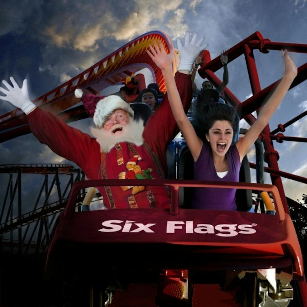 Six Flags Turns Into Winter Wonderland