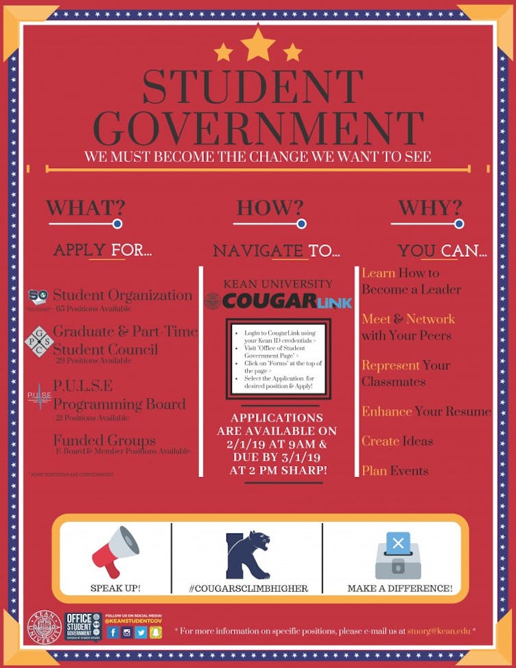 Student Government Elections Flyer 2019