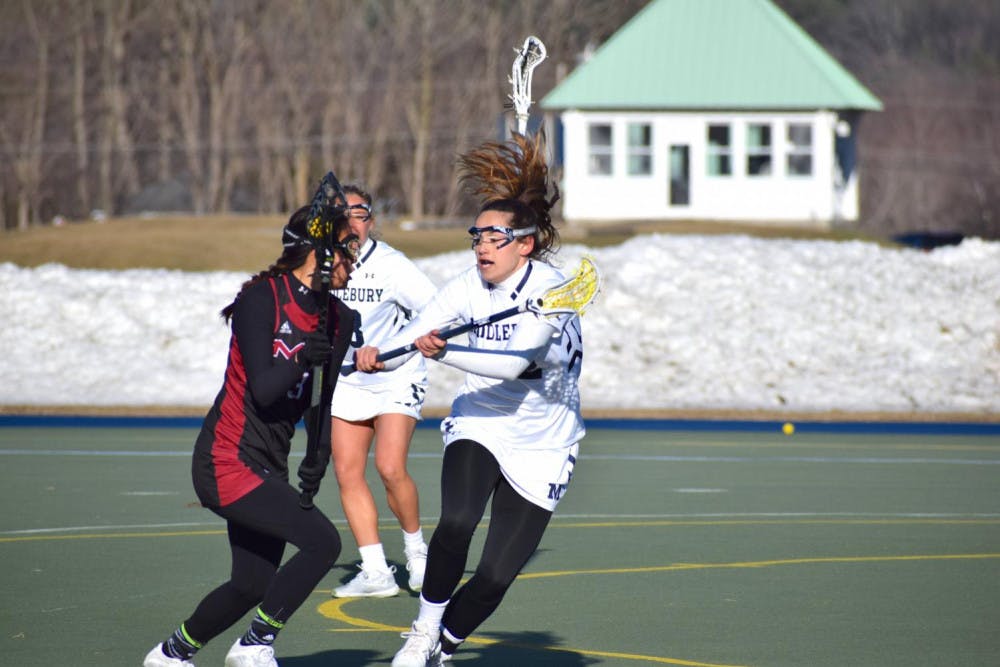 <span class="photocreditinline"><a href="https://middleburycampus.com/39367/uncategorized/benjy-renton/">BENJY RENTON</a></span><br />Gracie Getman ’21 has a 100 percent shots on goal percentage, completing 11 out of 11 overall attempts.