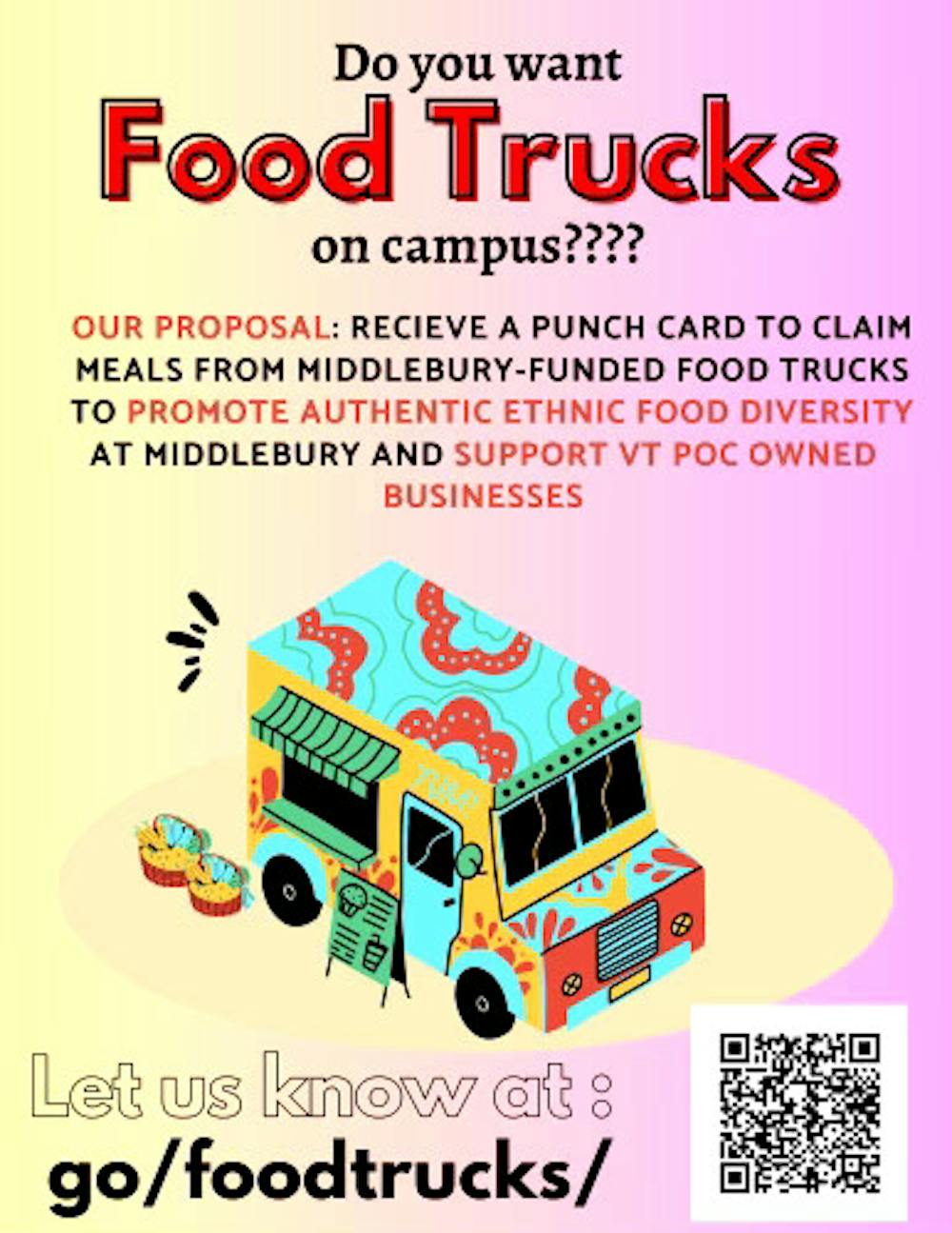 A poster for the food truck initiative 