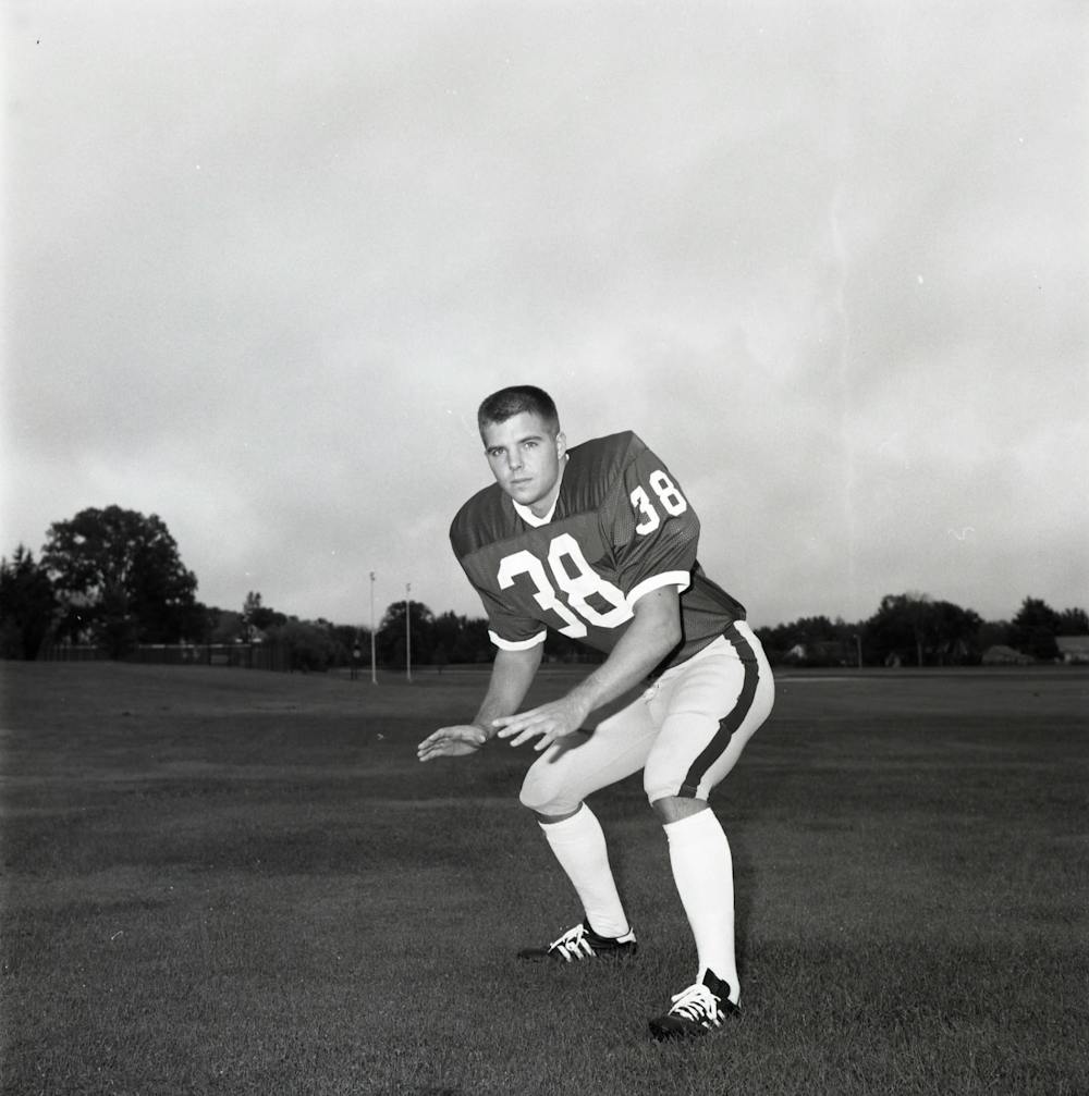 Erin Quinn '86 played football at Middlebury and was a captain in his senior year.