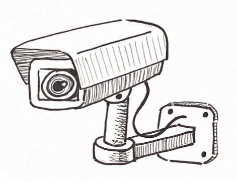 Security camera drawing hi-res stock photography and images - Alamy