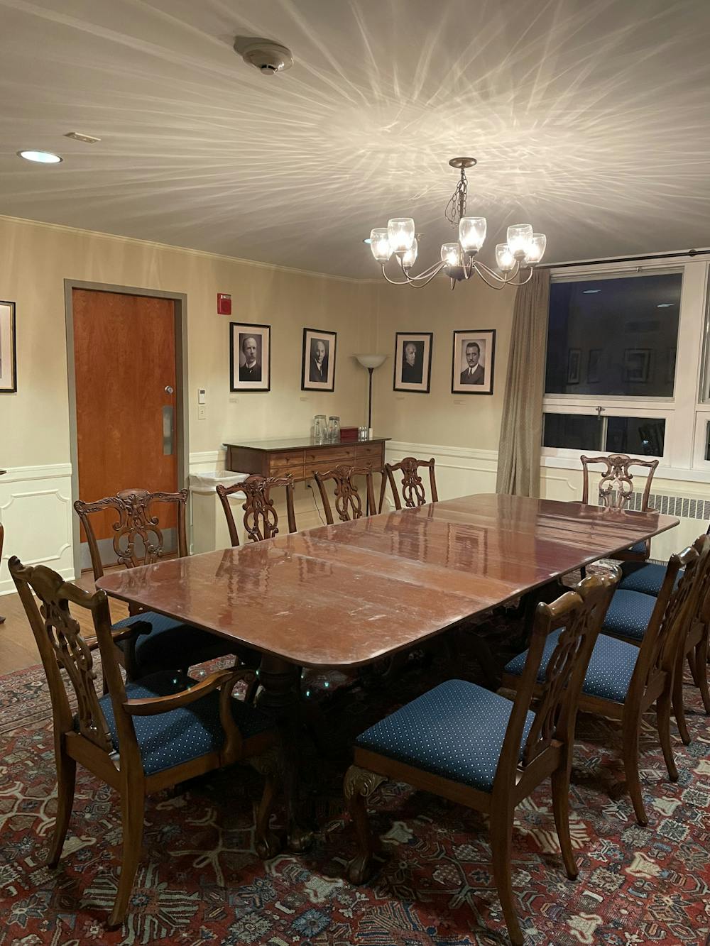 The on-campus lounge for Bread Loaf residents has been designated in the President’s dining room in Proctor.