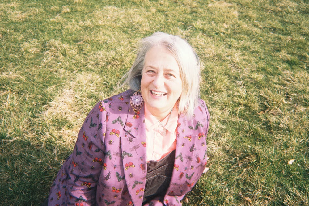 Portrait of Marin, shot on the lawn in front of Proctor.