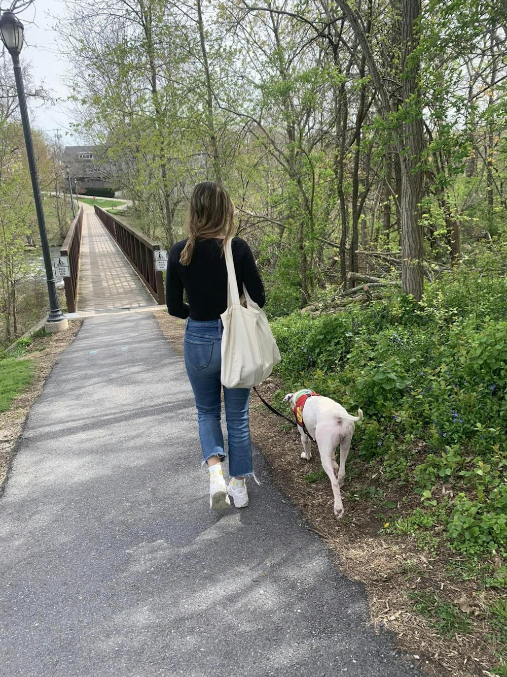 <p>Bella and Lillith going on a walk around Middlebury. </p>