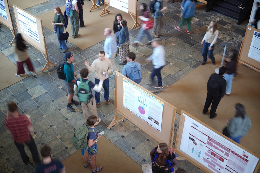 Students presented both in classrooms and on posters which were on display in BiHall’s Great Hall.