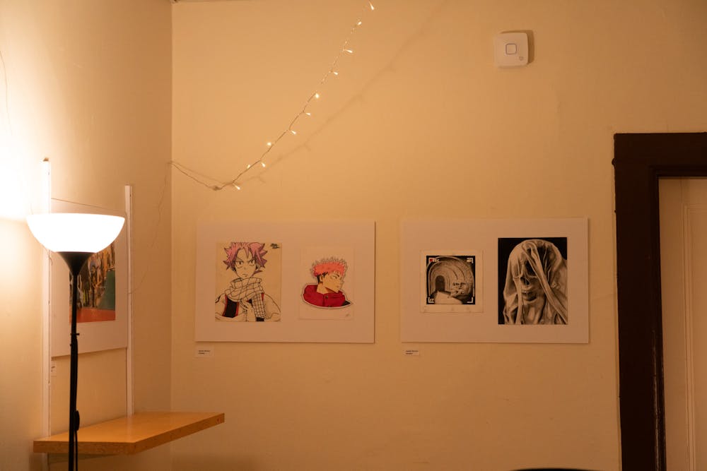 Various works featured in M Gallery's fall exhibition "Etymology of Self."