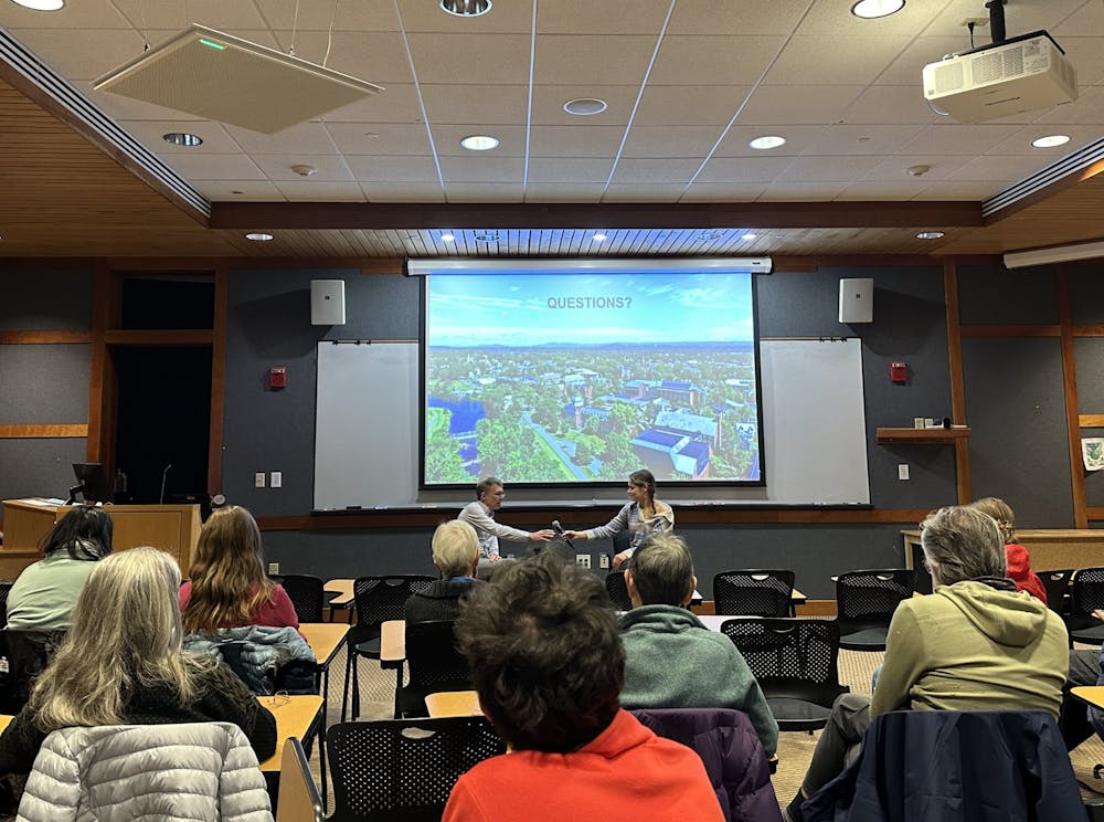 Professor Alex Barron's talk, hosted in Hillcrest, was attended by students, staff, and members of the larger Middlebury community