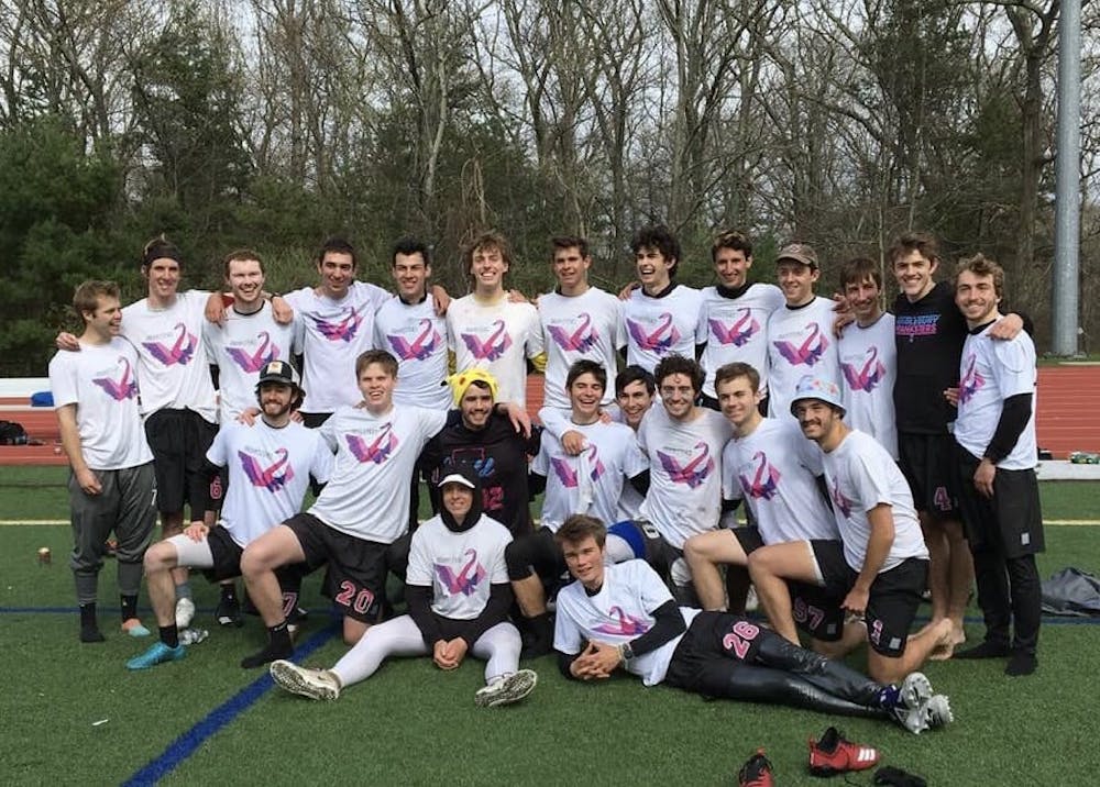 <span class="photocreditinline">COURTESY PHOTO</span><br />The men’s ultimate frisbee team qualified for Nationals for the second year in a row, currently seeded first.