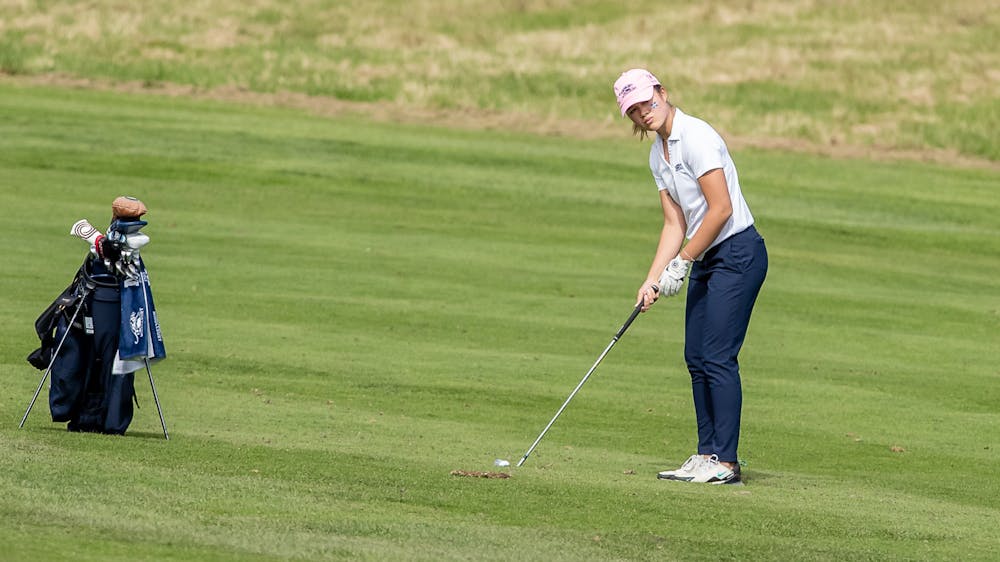 Morgan Lee ’26 won the individual tournament while competing away at Williams College this weekend. The women's golf team placed
third overall.