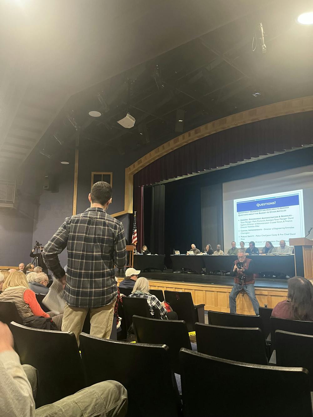 On March 2nd, Middlebury residents gathered in Middlebury Union High School Auditorium to participate in the annual Town Hall Meeting Day.
