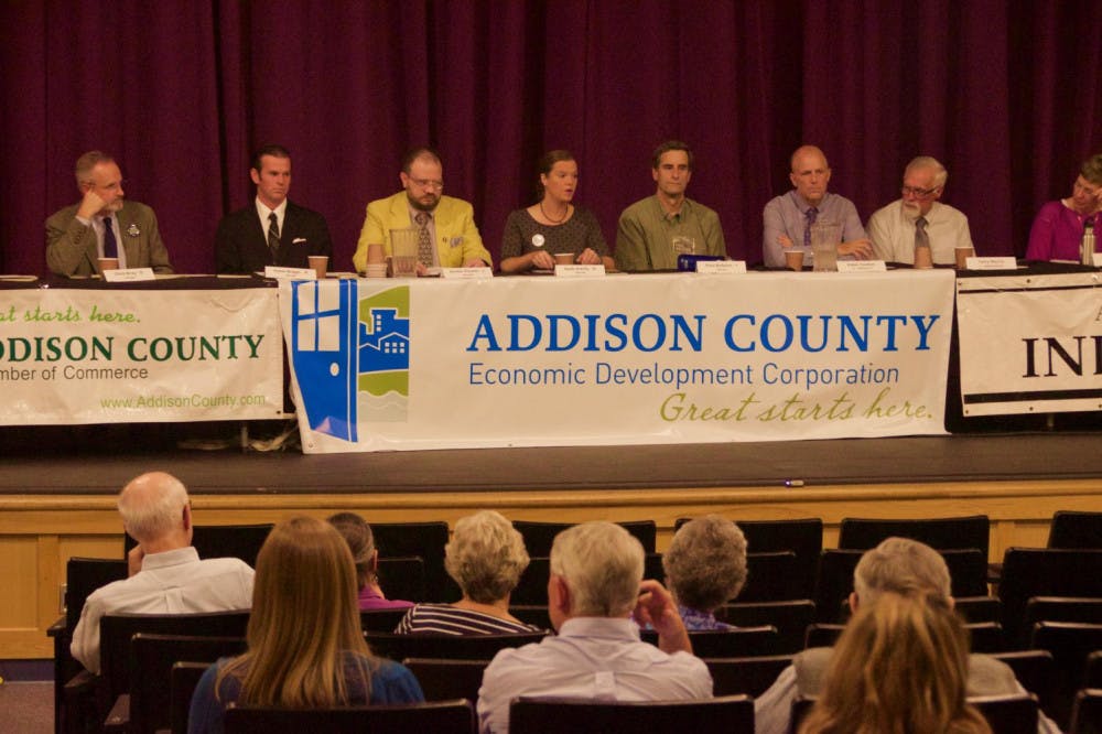 <span class="photocreditinline"><a href="https://middleburycampus.com/39680/uncategorized/van-barth/">VAN BARTH</a></span><br />The candidates for Addison County's two state Senate seats were among those who debated in a town hall last month.