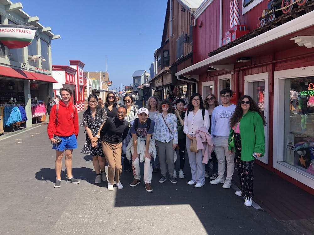 A walking tour of Monterey's sea life organized by MIIS Director of Student life and Engagement Sasha Kingsley.
