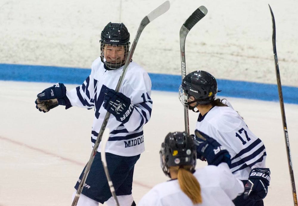 <span class="photocreditinline">Courtesy: Ellie Barney</span><br />Ellie Barney ’21.5 has appeared in three straight NESCAC finals with the women’s hockey team.
