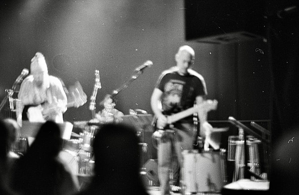 Fitter Happier rocked out on stage with their reimagined covers of
Radiohead songs.