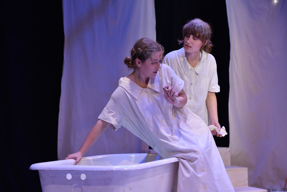 Blake and Morgenstern performed in “Airswimming” as their senior theses in acting.