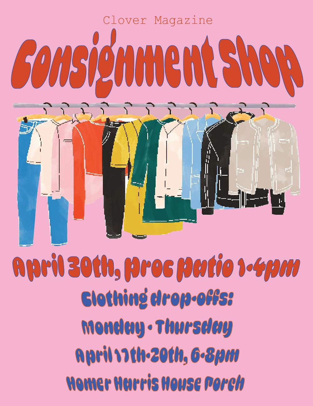 Consignment shop poster.
