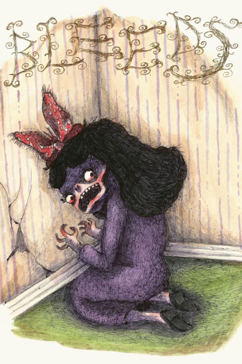 The album cover from Wednesday's latest album "Bleeds."