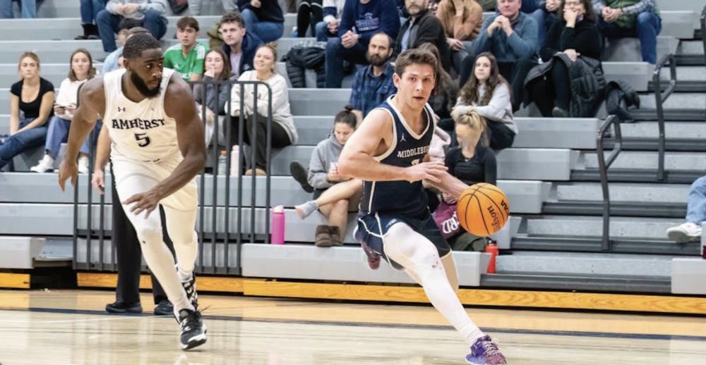 Noah Osher ‘23.5 is the 27th Middlebury player to hit 1,000 career points.