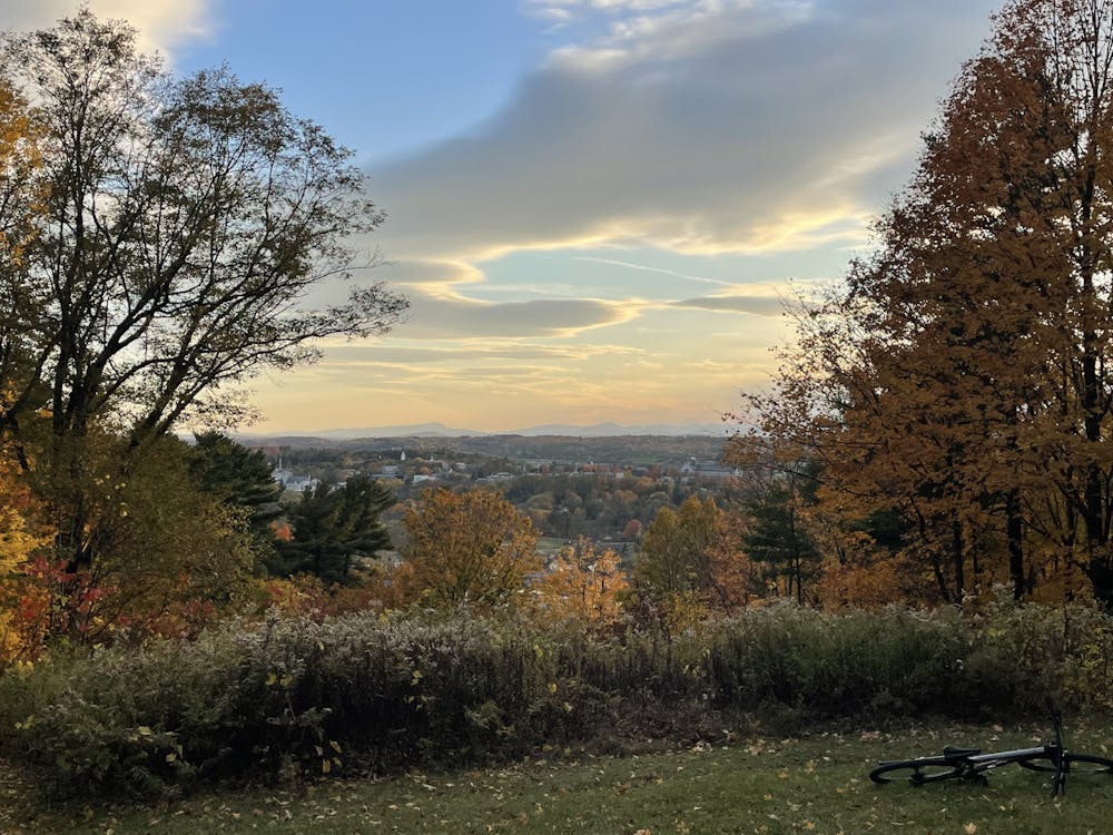 Looking over Middlebury from Chipman Hill on Oct. 20, 2022.