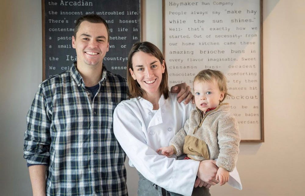 <span class="photocreditinline">COURTESY PHOTO</span><br />The Arcadian and Haymaker Bun Company were opened in the fall of 2018 by Matt and Caroline Corrente, who love serving both perfectly-cooked pastries and pasta dinners from their restaurant at 7 Bakery Lane.