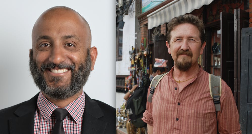 Associate Professor of Political Science Ajay Verghese and Professor of Religion William Waldron won Fulbright fellowships to support their respective research projects in India and Nepal.