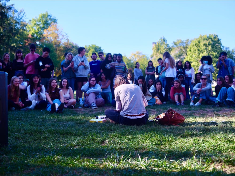 The contest happened this past Friday on McCullough Lawn.