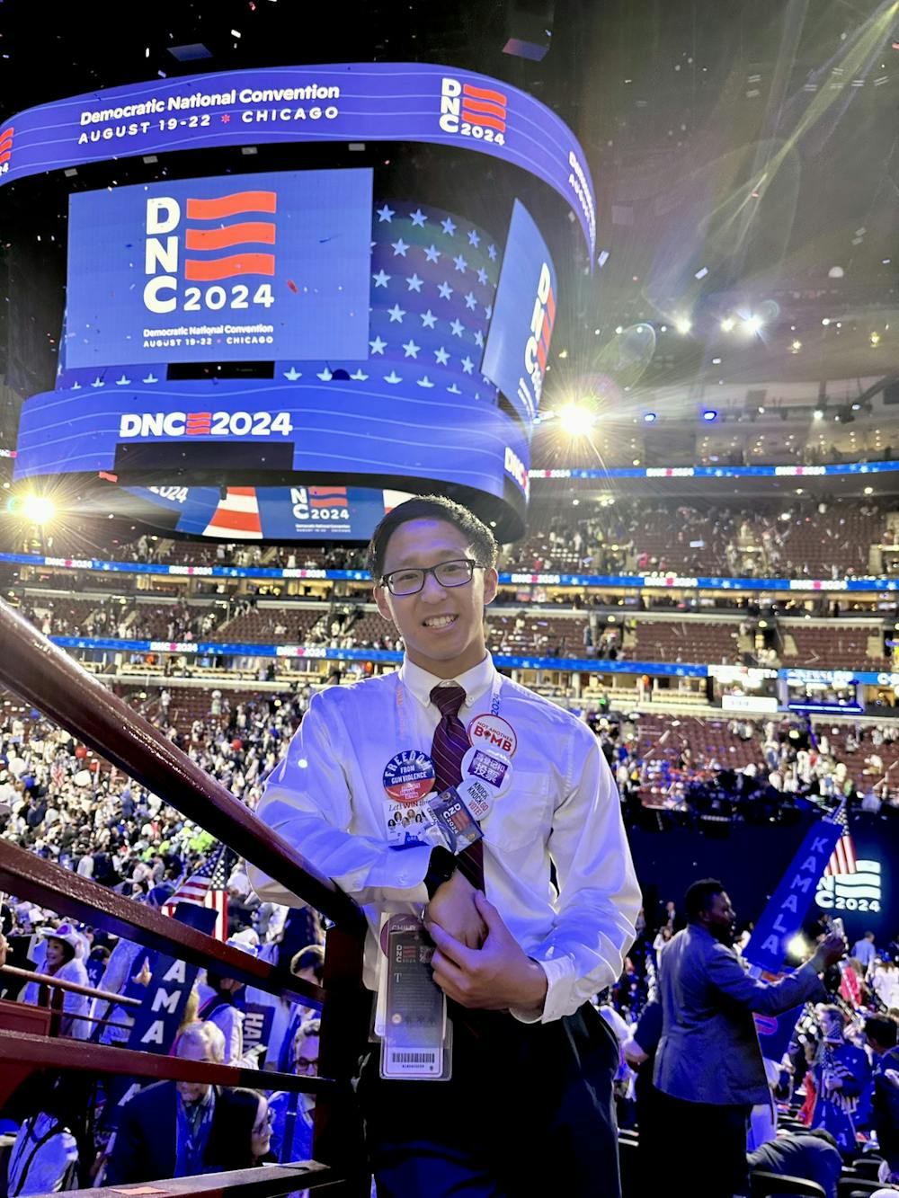 Jeffrey Teh '28 served as a delegate to the 2024 Democratic National Convention.