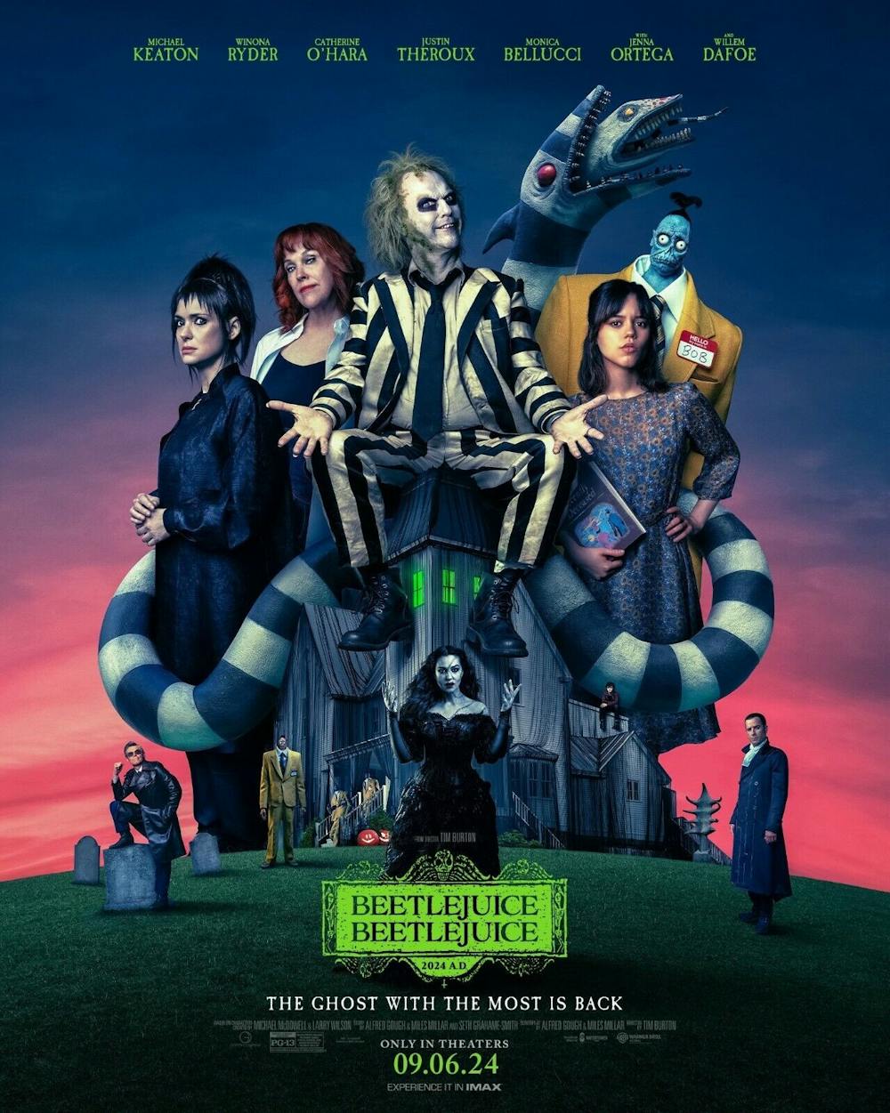 The film poster for “Beetlejuice Beetlejuice.”