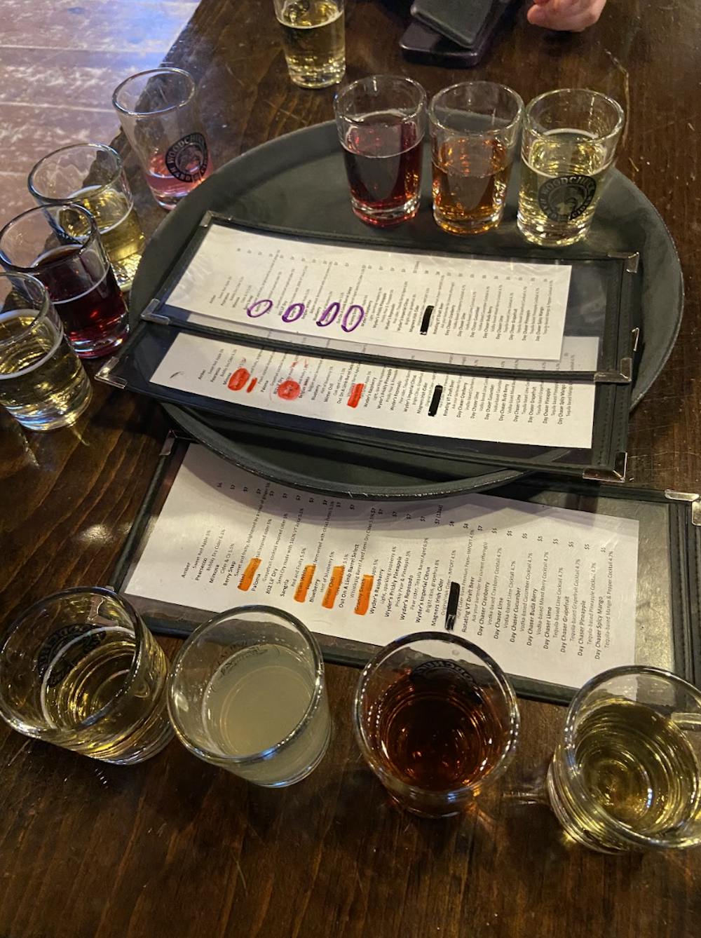 Woodchuck Cidery offers four two-ounce customizable flights for $5.