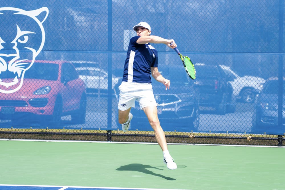 Reif Larsen '28 secured Middlebury's only point on Saturday against Williams.