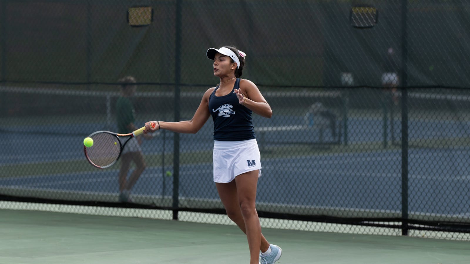 The women's tennis team debuts a new tennis court complex The women's tennis team debuts a new tennis court complex