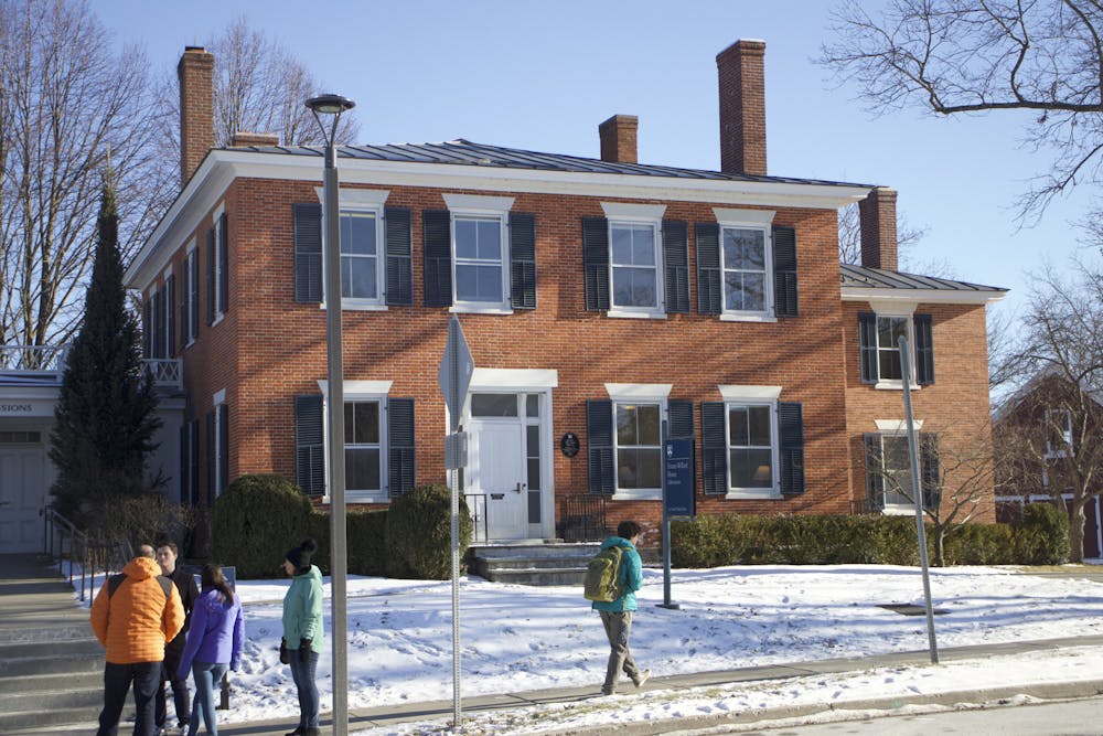 The Emma Willard House, which houses Middlebury's admissions department.