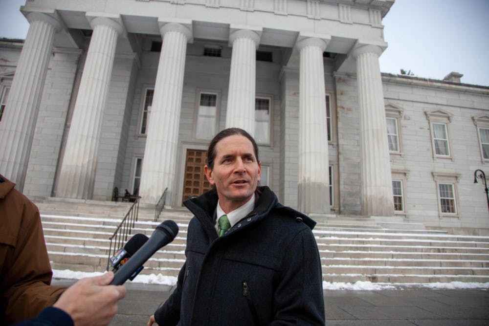 <span class="photocreditinline">VT DIGGER</span><br />Lieutenant Governor David Zuckerman, in a challenge to incumbent Governor Phil Scott, cited the climate crisis as a primary motive for running.