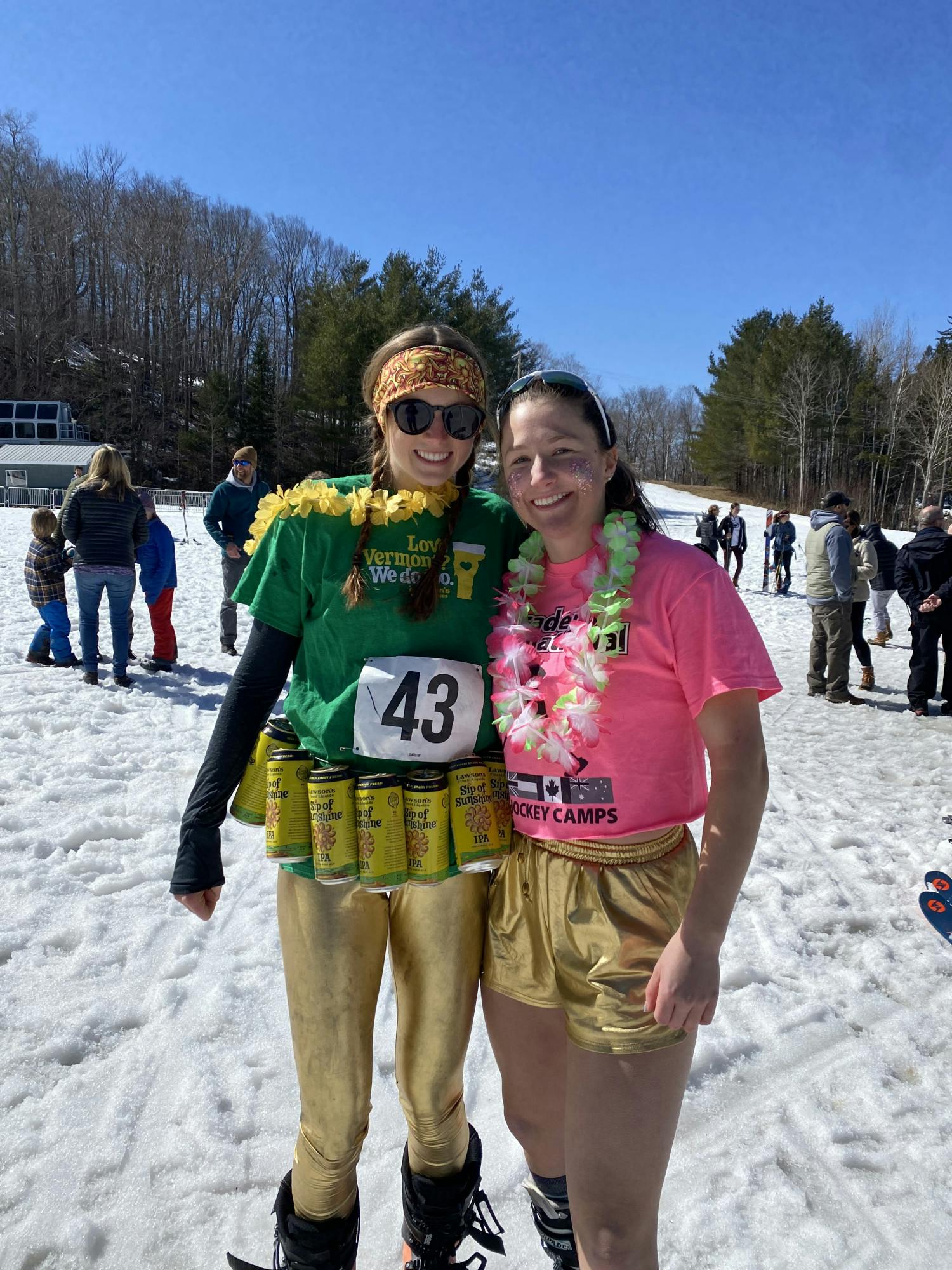 Ella Roelofs and Charlotte Marks after a successful pond skim.  - Ella Roelofs 23.5.jpeg
