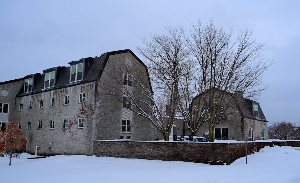 Coffrin Hall, built in 1986, currently and traditionally houses Middlebury’s sophomore class. Next academic year, it will house juniors and seniors in the fall and J-Term and incoming Febs in the spring.